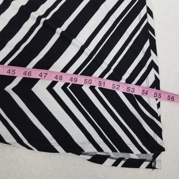 La Blanca Swimwear XS Archistripe Cover-up Maxi Dress In Black/ White Belt - Picture 7 of 8